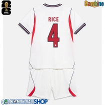 Maglie da calcio Inghilterra Declan Rice #4 Prima Maglia Bambino Mondiali 2026  Manica Corta (+ Pantaloni corti)
